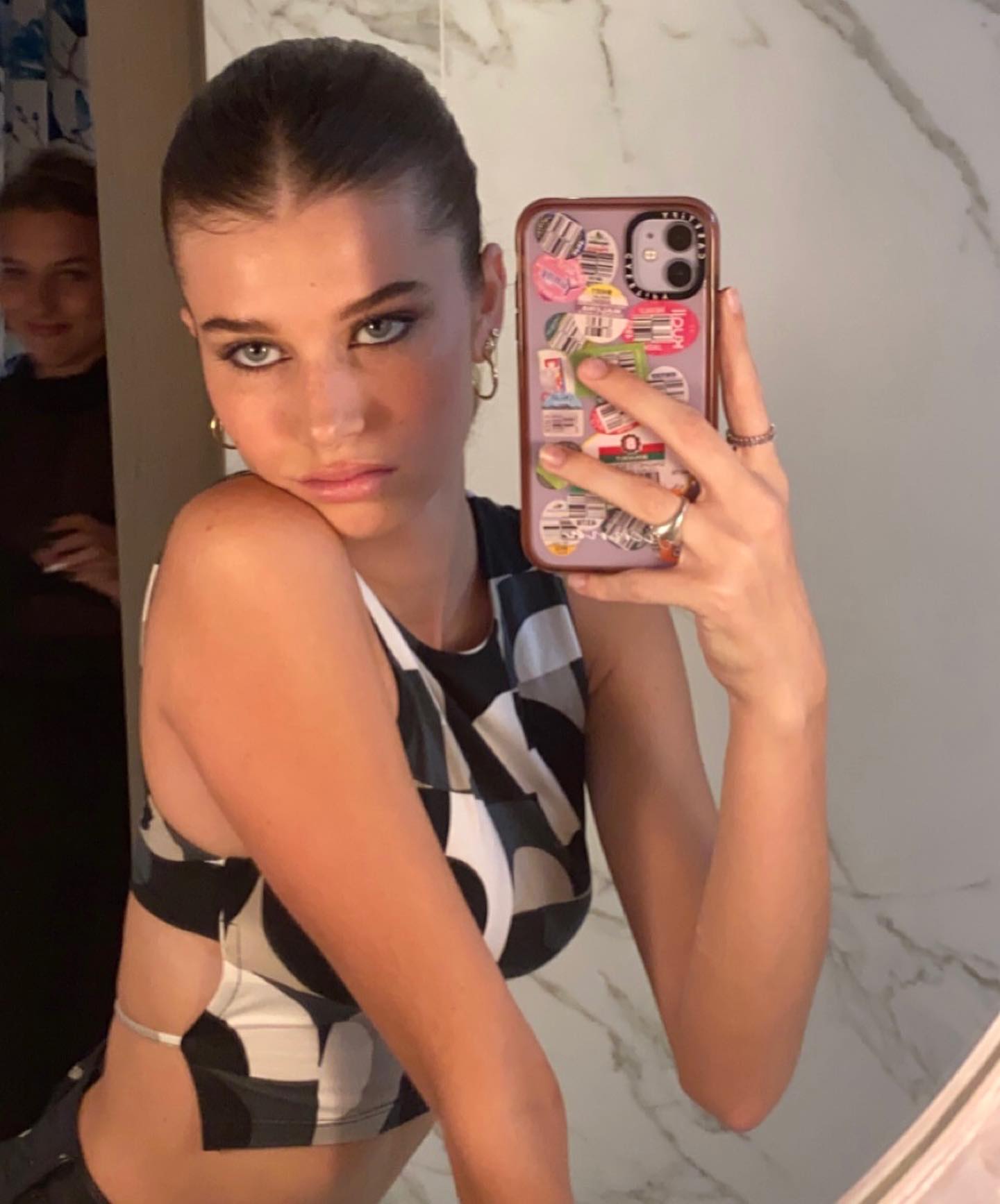 Sienna Schmidt taking a selfie