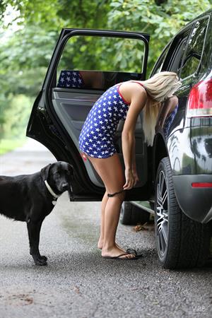 Grace Nude Pictures Grace: Country bench