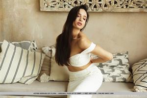 Astrid Herrara Nude Pictures White Dress