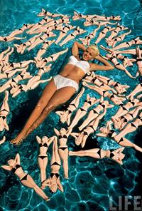 Jayne Mansfield in a bikini