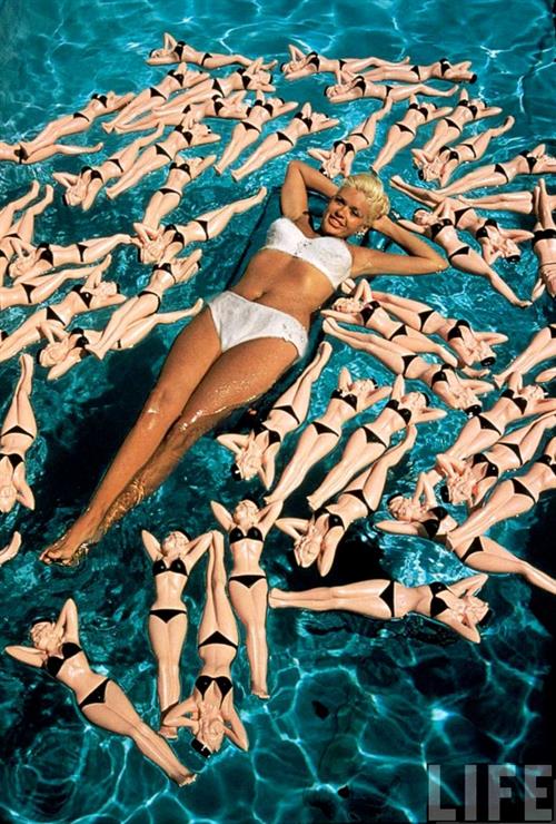 Jayne Mansfield in a bikini