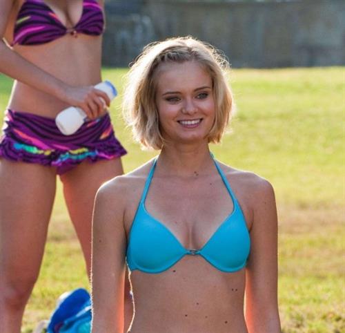 Sara Paxton in a bikini