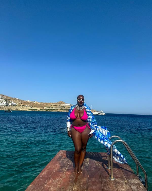 Achieng Agutu in a bikini