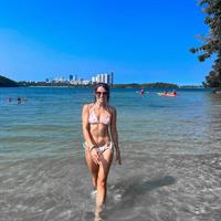 Caitlin Beadles in a bikini