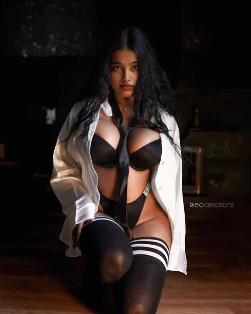 Anonymous in lingerie