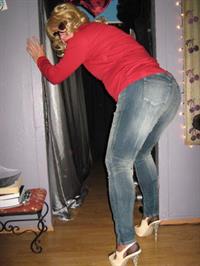 Ericka Nylons skinny jeans!