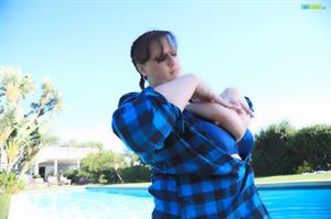 Lana Kendrick Nude Pictures Lana Kendrick - Poolside Plaid BTS Set 3