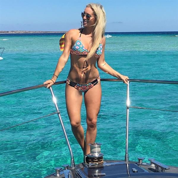 Carina Dahl in a bikini