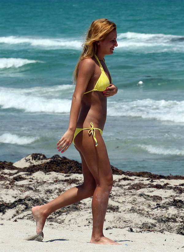 Aliona Vilani in a bikini