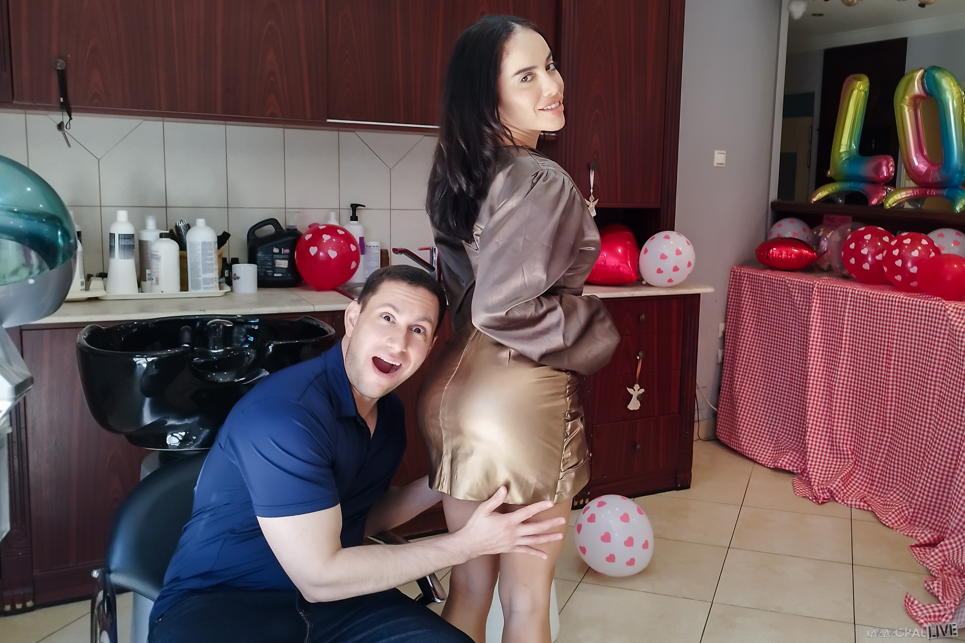 HOT LATINA VICTORIA JUNE GIVES BIG DICK BRAD a MAKEOVER