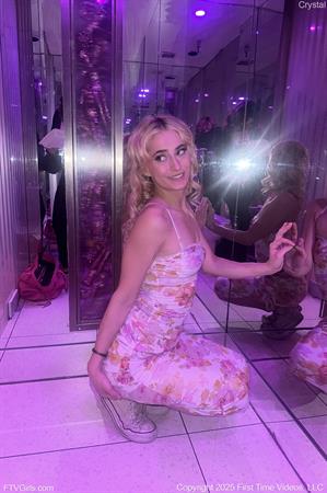 Crystal FTV Nude Pictures Up Her Dress