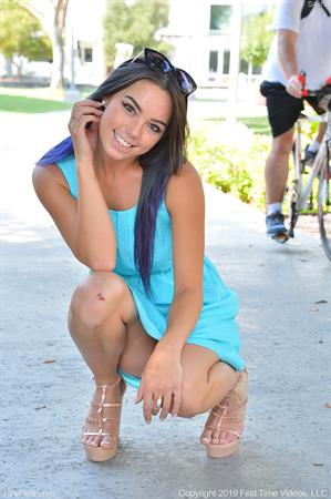 Sasha FTV Nude Pictures Sexy In Her Blue Dress
