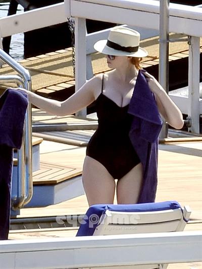 Christina Hendricks in a bikini