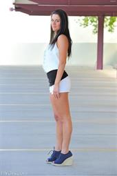 Harper baring it all outside