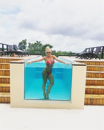 Amanda Saccomanno in a bikini