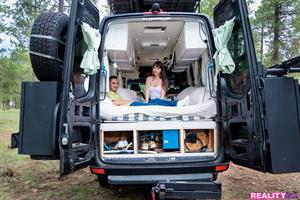 Lusty Lana Smalls is pissed her stepbro won't fuck her so she seduces him with dirty talk and a horny stiffie ride