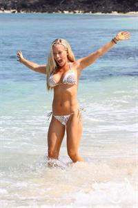 Kendra Wilkinson in a bikini