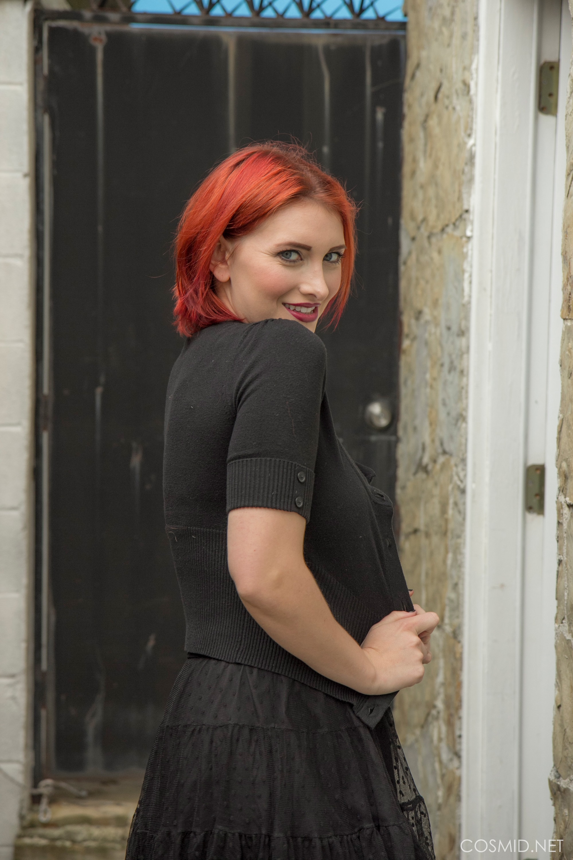 Cat Roe's Dress Outside