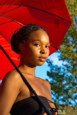 Oli H Nude Pictures Red Umbrella 1