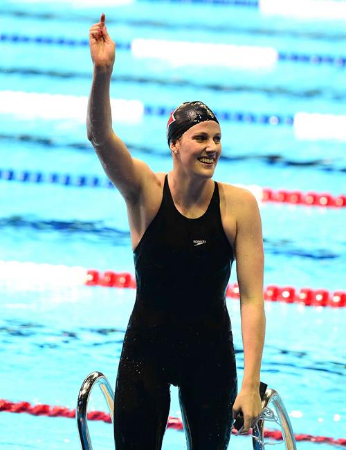 American Olympic Swimmer Missy Franklin won Gold in the 2012 Olympics