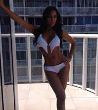 Andrea Calle in a bikini