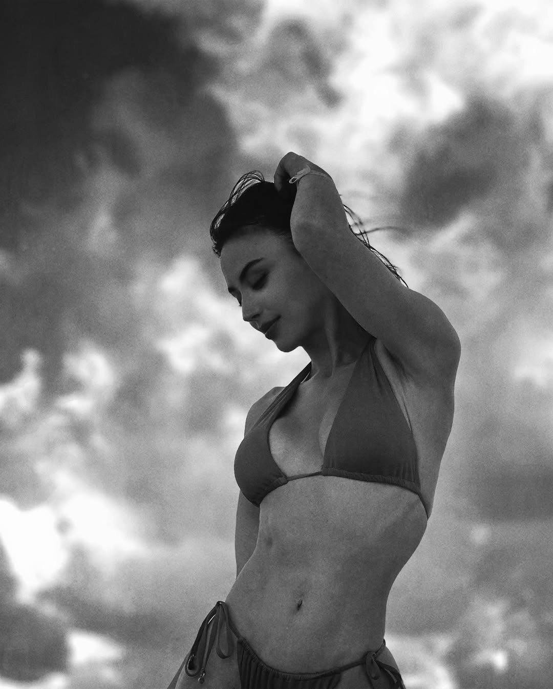 Claudia Arce in a bikini