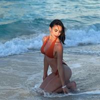 Claudia Arce in a bikini