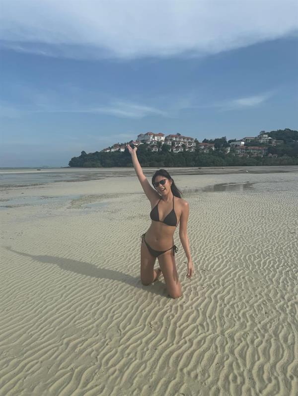 Ariella Arida in a bikini