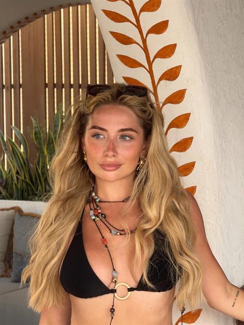 Saffron Barker in a bikini