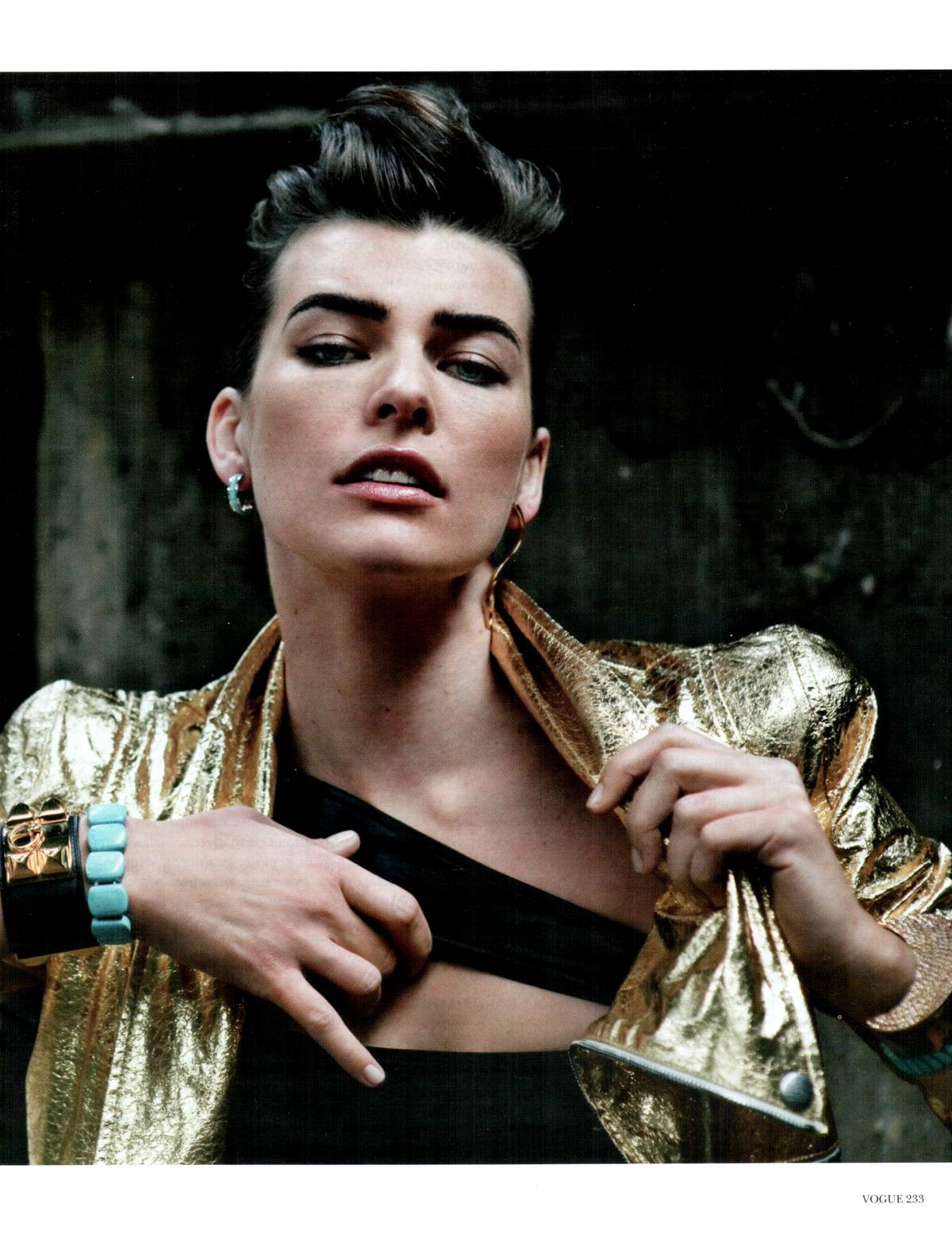 Milla Jovovich in a bikini