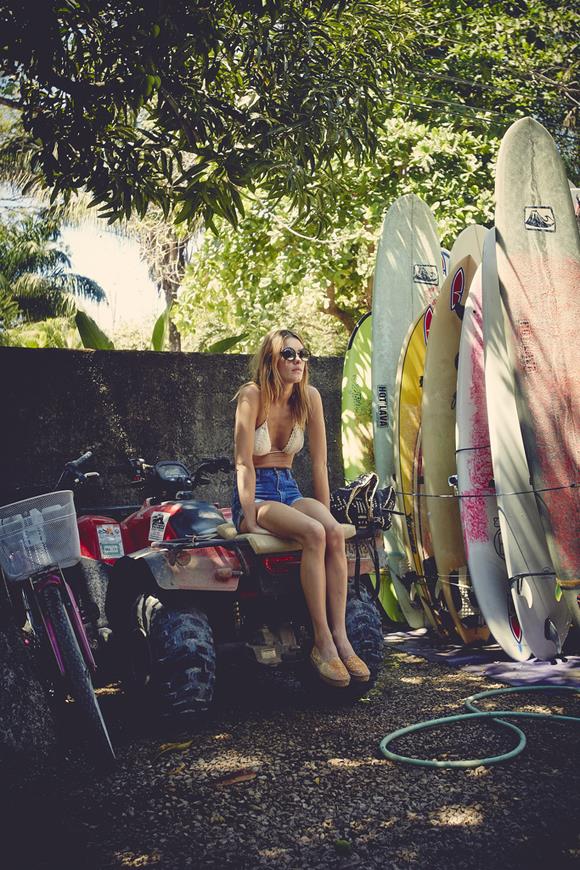 Camille Rowe in a bikini