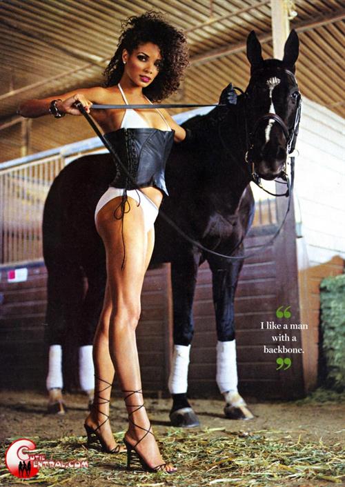 Rochelle Aytes in lingerie