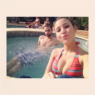 Angie Varona in a bikini