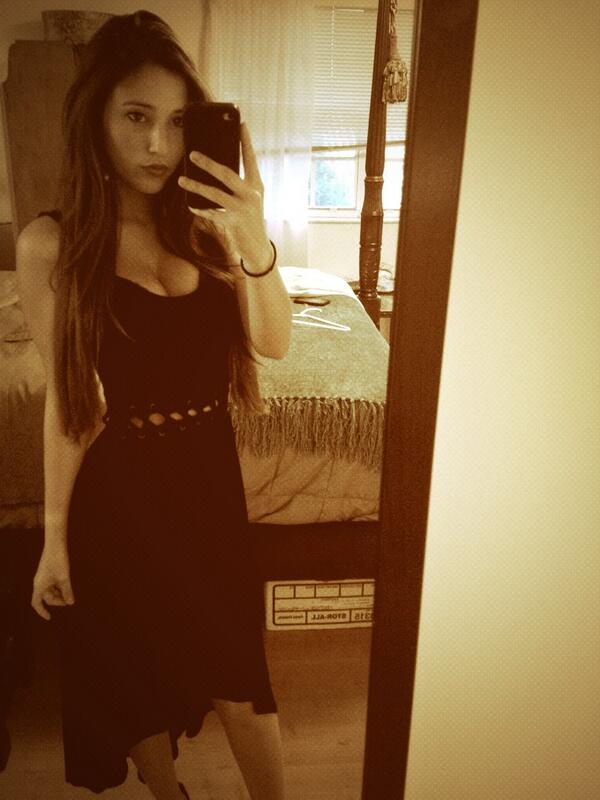 Angie Varona taking a selfie