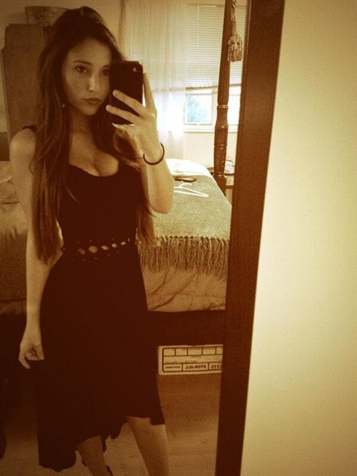 Angie Varona taking a selfie