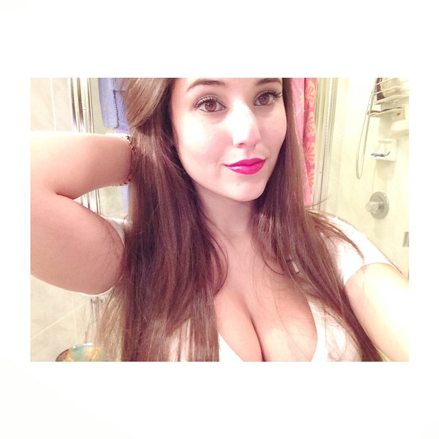 Angie Varona taking a selfie