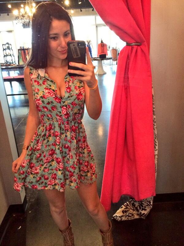 Angie Varona taking a selfie