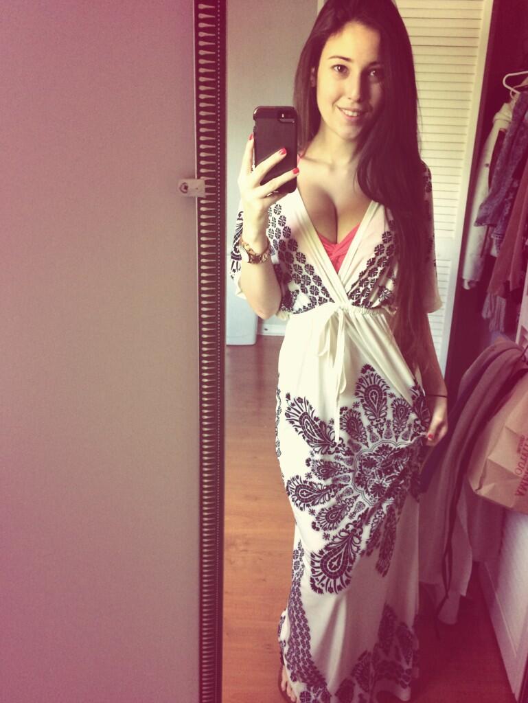 Angie Varona taking a selfie