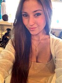 Angie Varona taking a selfie