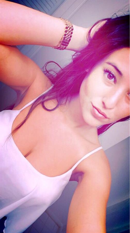 Angie Varona taking a selfie