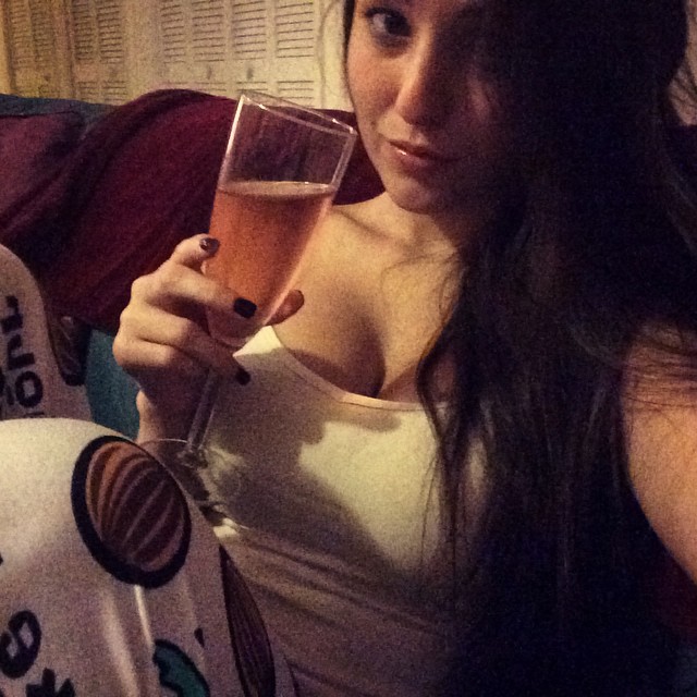 Angie Varona taking a selfie