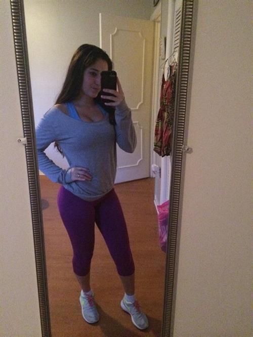 Angie Varona taking a selfie
