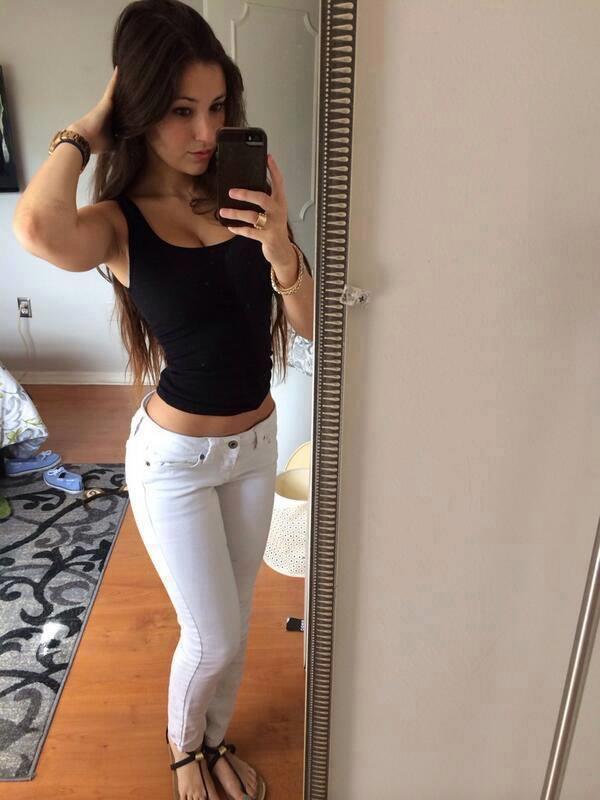 Angie Varona taking a selfie