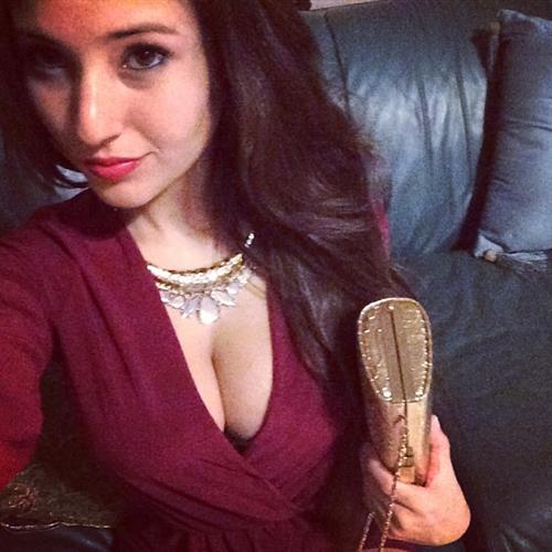 Angie Varona taking a selfie