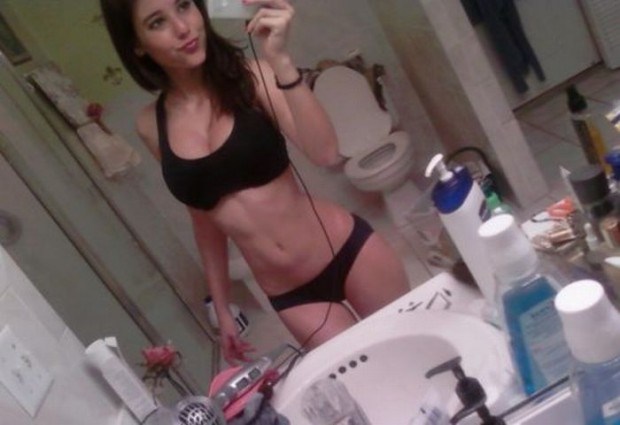 Angie Varona in a bikini