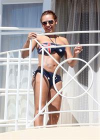 Melanie Brown in a bikini