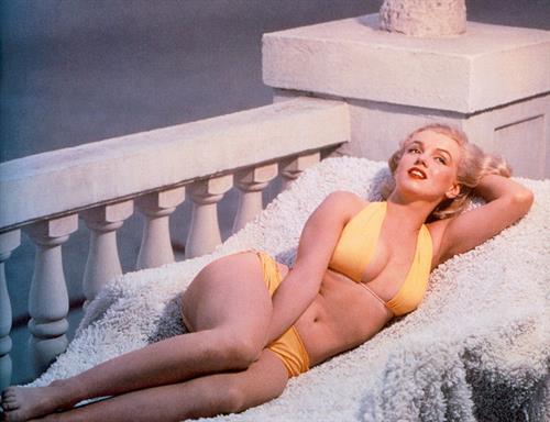 Marilyn Monroe in a bikini