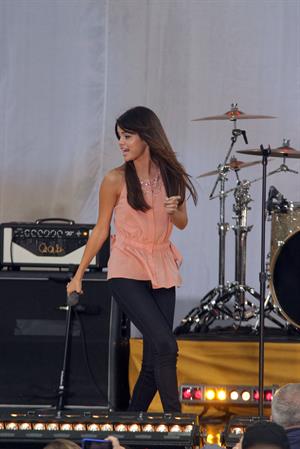 Selena Gomez performs at the Good Morning America GMA Summer Concert Series in New York City on June 17, 2011