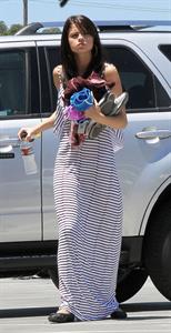 Selena Gomez arrives at studio in Van Nuys on July 18, 2011 