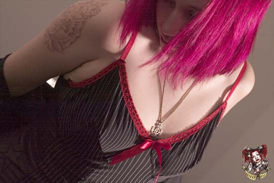 Zoe Quinn in lingerie